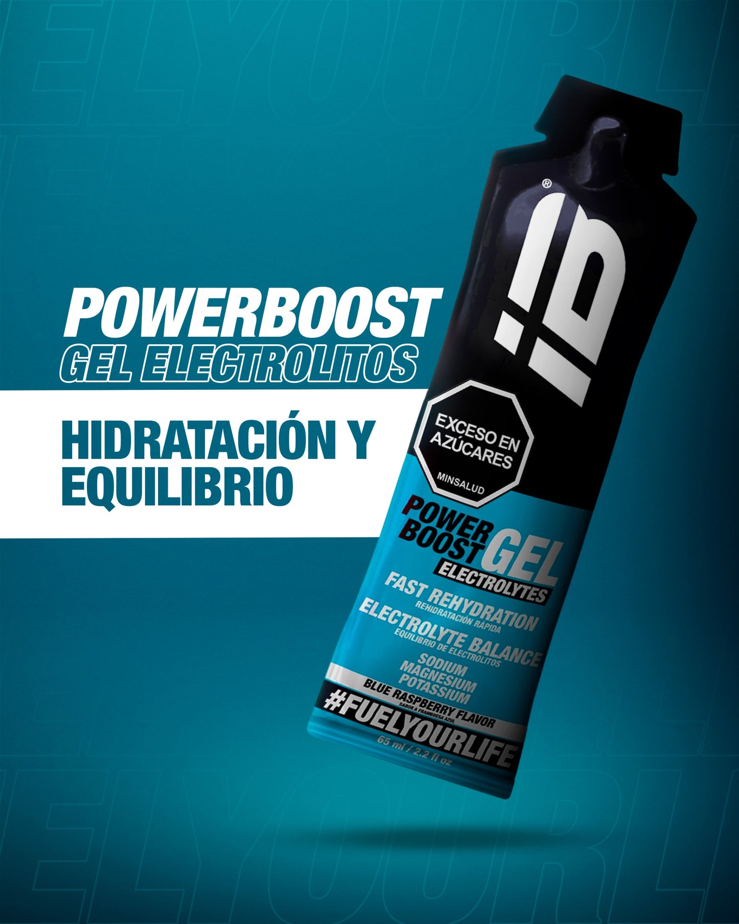 POWER BOOST GEL ELECTROLITOS (sabor blueberry) - 65 ml