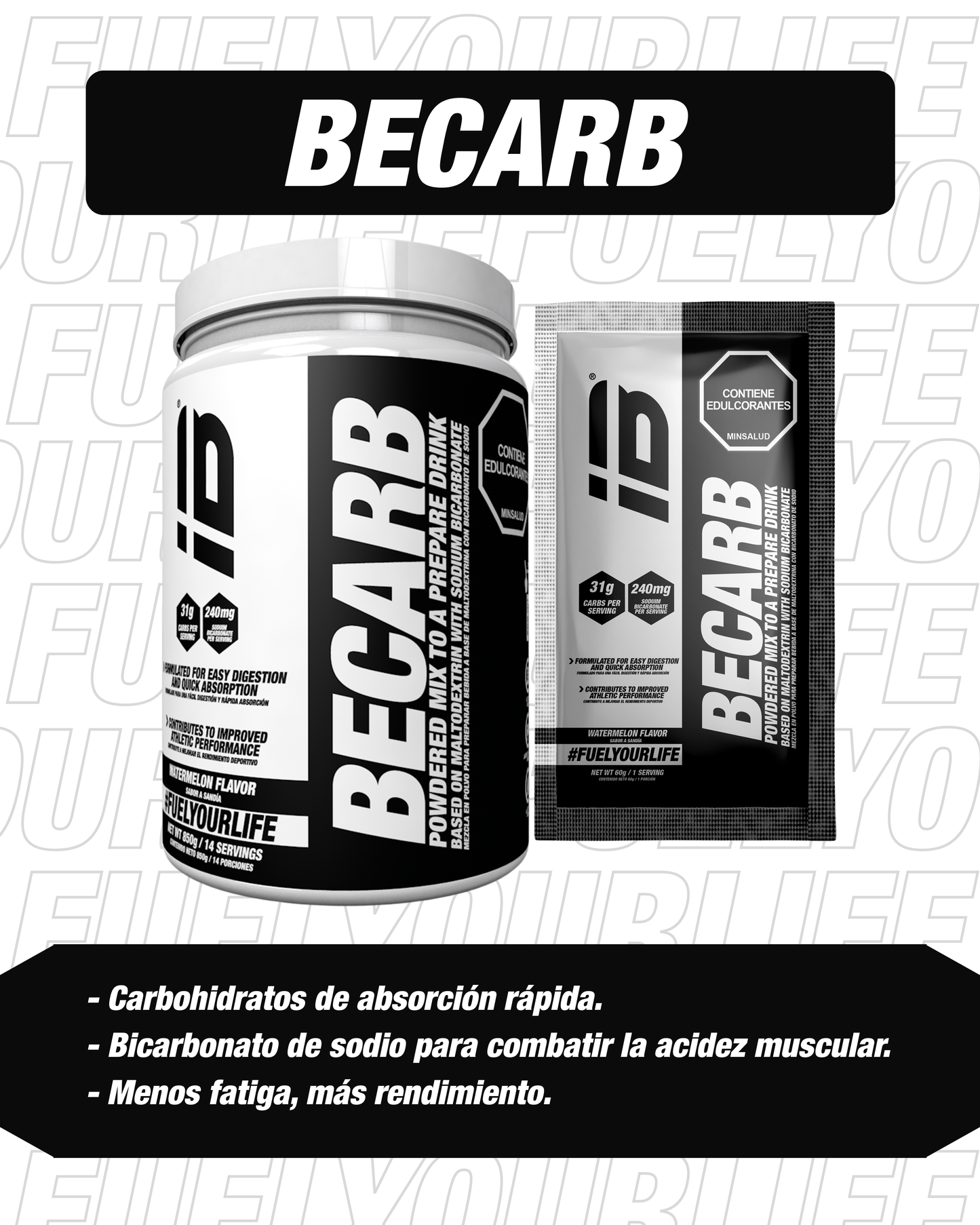 BECARB - Bicarbonato (sabor sandía)