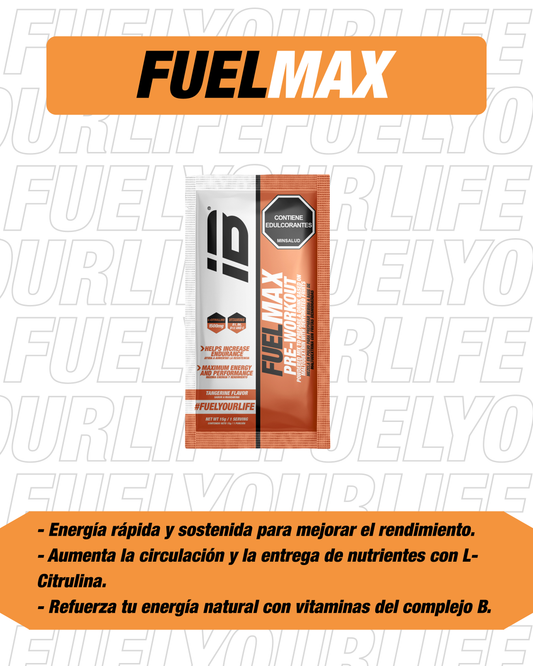 FUELMAX - Pre-entreno (sabor mandarina)